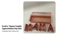 Reusable MAMA Letter Gift Box DIY Craft Mother's Day Floral Box No Assembly Required for Mothers, Weddings, Birthdays, Anniversaries