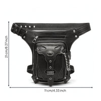Thigh Bag with Waist Strap Adjustable Thigh Bag Wear-Resistant for Bikers