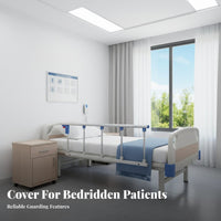 Elderly Bed Rail Sturdy and Sturdy Hospital Bed Side Rail Thickened Metal Construction Bedside Assist Bar for Adults, Caregivers, Nursing Home