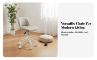 Multi-Posture Support Cross-Legged Kneeling Stool calm-Inspired Cross-Legged Office Chair with Footrest Ergonomic Design Meditation Seat 360-Degree rotate casters for mind-body practice Practitioners, Creative Workspace