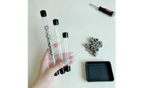 100 Pieces Cylindrical Storage Tube with End Caps Reusable Clear Plastic Tube with End Caps Packaging Long-Lasting Sturdy