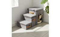 Cat Ladder with Storage Non Slip Textile Safe Climb for Seniors