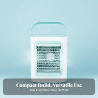Mini Air Conditioner Fan Quiet Portable Air Conditioner Fan Humidifier Function USB Personal Space Chiller for Office, Dorm Room, Bedroom