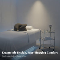 Memory Foam Face Pillow Zero Eye Pressure Face down Pillow Slow Recovery Support Cushion for Estheticians, Beauty Salon, Spa