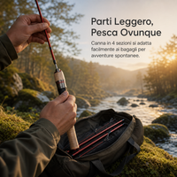 Portable Ultralight Spinning/Casting Rod for Travel and Stream Fishing
