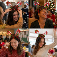 Christmas Candy Cane Headband for Holiday Parties and Performances