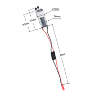 370 Liquid Pump Waterproof Liquid Pump with Hose Barbs Compact for RC Hobbyists