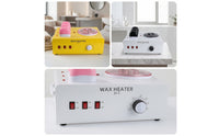 Multi-Chamber Depilatory Heater Electric Depilatory Warmer Adjustable Temperature Appliance Fast Heating for Estheticians, Beauticians, Salons, Spas, Home Waxing