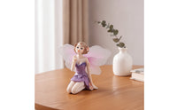 Kneeling Fairy Figurine Decorative Fairy Figurine with Butterfly Appendages Detailed Ornaments for Entryway
