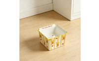 Snack Carton Design Cat Bowl Stable Patterned Cub Shape Anti-Tip Ceramic Elevated Pet Bowl for Cats