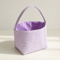 children's Easter Gift Bag Reusable Material Egg Search Basket Lightweight Egg Collecting Bucket for Young Children, Grandparents, Parties, Storage Bag