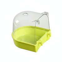 Easy to Install Bird Bathing Enclosure Transparent Cover Bird Shower Box Sturdy Plastic Enclosure Accessory Splash Guard
