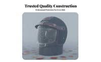 With Visor Rainproof All Season Helmet Shell for Motorcyclists, Commuters