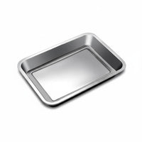 long-lasting Rectangular Metal Platter Easy to Clean Rectangular Metal Plate multi-purpose Food Tray scuff Resistant for Caterers, Home Cooks, Barbecue, Kitchen, Restaurant, cafeteria