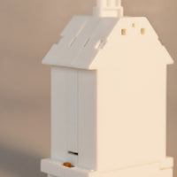 Compact House-Shaped Display Toy Lightweight Point-of-Purchase Display with Hook Minimalist Stable for Retailers, Retail Displays, Countertop Promotions