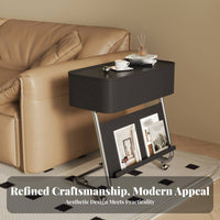 Modern design Multi-Tier Rolling Cart Space-Saving Multi-Tier Rolling Trolley Movable with casters Side Table Multifunctional for Apartment Dwellers, Office Workers, Living Room, Narrow Spaces, Bedroom, Bathroom