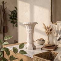 Column Vase Antique Style Pedestal Vase Classical for Home Decorators, Florists