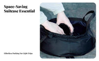 Nylon Collapsible Basin Drawstring Pouch Foldable Basin Multi-Purpose Foldable Pail Easy to Clean