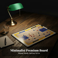 Portable Attractive Basketball Coaching Board Double-Sided Soccer Board Includes Marker with Eraser for Coaches, PE Teachers, Training