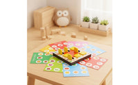 Memory Matching Board Screen Game Board with Flip-Hinged Tiles Exploratory-Style Game for Preschoolers, Kids, Playroom, Homeschool, Classroom