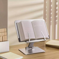 Multi-Functional Adjustable Bookrest Handsunrestricted Adjustable Textbook Easel Page Holders Book Stand adaptable for Students, Readers, Children, Study Room, Bedroom, School, Library