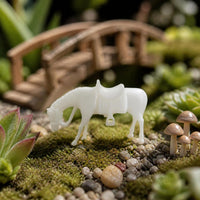 Chinese Micro Landscape Ancient Horse Figurine Ornament