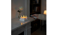 Flickering Effect LED Tea Light Set with Charging Base No Dripping Melt Rechargeable LED Tea Lights Safe Flameless Candle Set with Wireless Controller Timer Function for Christmas, Home Decor, Wedding, Restaurant
