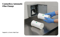 Waterproof Disposable Toilet Seat Film Roll Automatic Toilet Seat Cover Film Hygiene Product for Customers, General Public, Commercial Bathrooms, Airports, Restaurants