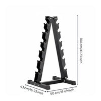 2 Pieces Compact Dumbbell Storage Rack Heavy-Duty Dumbbell Stand Gentle on Dumbbells Fitness Equipment Stylish for Gym Owners