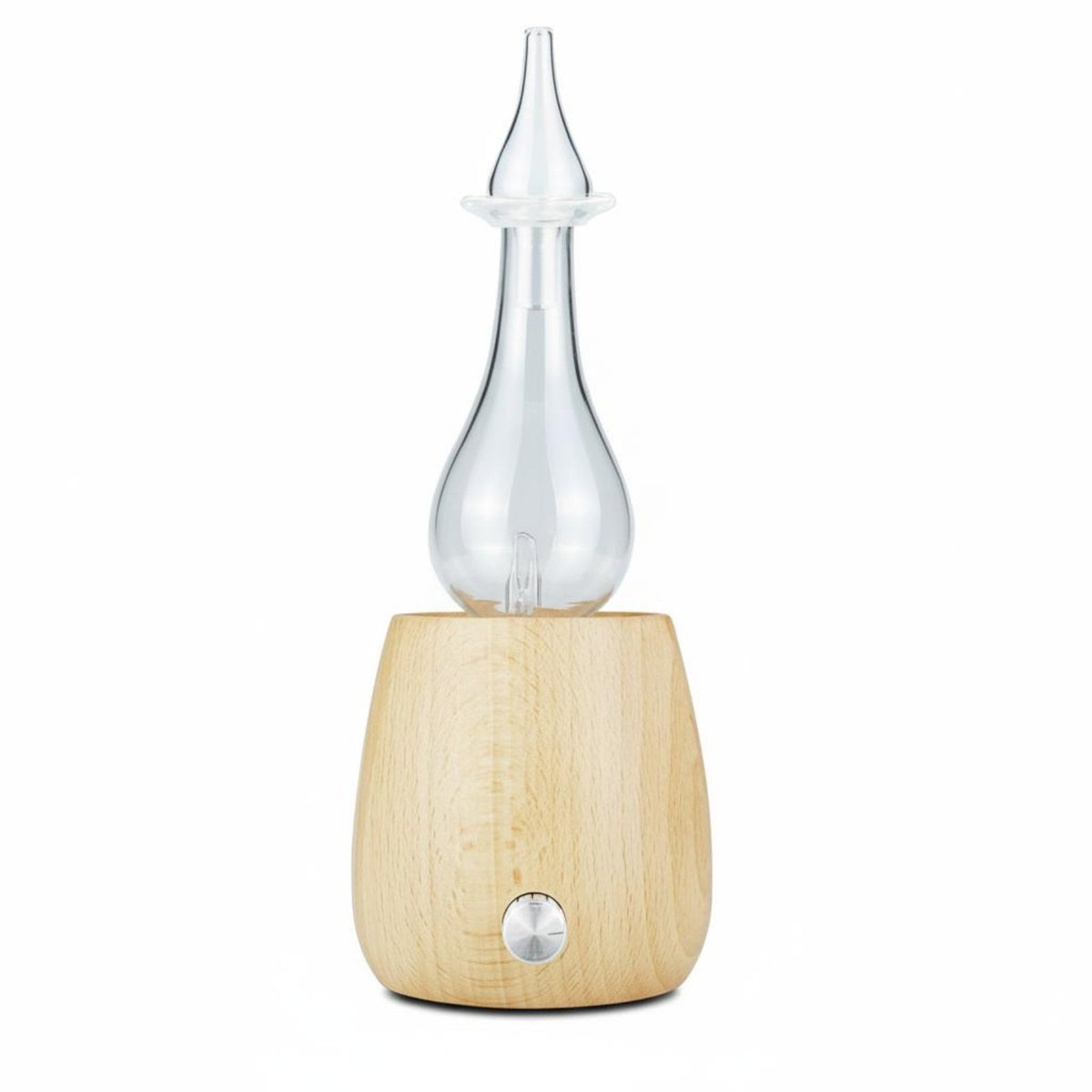 LED Lamp Quiet Glass and Wood Dispenser Handcrafted Home Fragrance