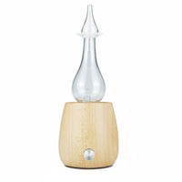 LED Lamp Quiet Glass and Wood Dispenser Handcrafted Home Fragrance