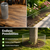 Anti Rust Galvanised Wire Mesh, 2M Dog Fence Roll, 11mm Weld Mesh for Animal Enclosures & Security Screens
