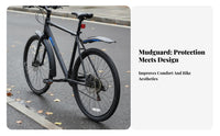 2 Pieces Front and Rear Bike Fenders Long-Lasting Front and Rear Mudguard Set Adjustable Cycle Spray Guard High Toughness