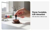 1:64 Miniature Scale Resin Figure Nostalgic Design 1:64 Scale People Figure Hand-Painted People Model Bright Hues