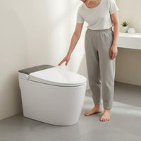 Single Piece Smart Toilet Sterilization Voice Control Toilet Night Light Built-in Reservoir
