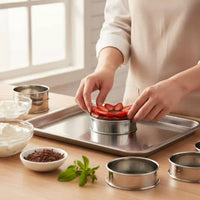 16 Pieces Stainless Steel Mousse Form Long-Lasting Mousse Form Food Grade