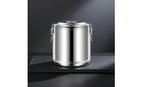 Stainless Steel Insulated Barrel Portable Large Capacity Thermal Container Professional Hot and Cold Food Container Long-Lasting