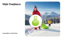 Thickened Design Handled Sliding Board Multi-Surface Use powder Sled Built-in Handles Winter Toy long-previousing for Beginners, Families, Teenagers, powdery Hills, Outdoors, Grassy Slopes, Sand Dunes