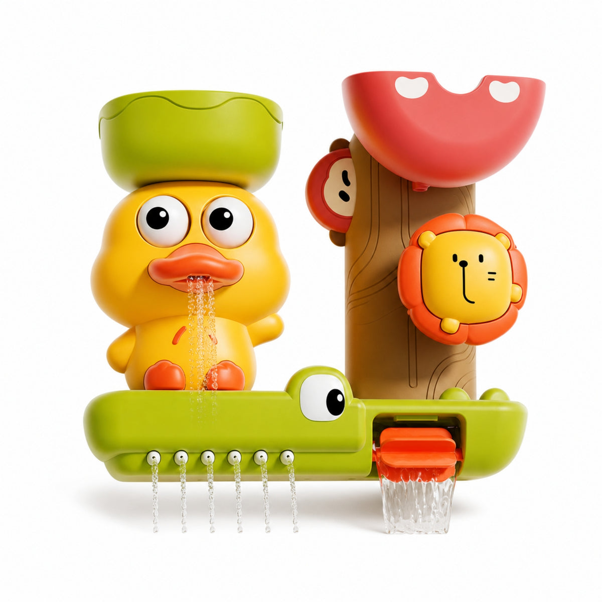 Animal Bath Toy Interactive Bath Toy with Shower Easy Clean Multi-Functional for Toddlers, Bathtub, Bathroom