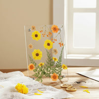 Acrylic Dried Flower Frame DIY Craft Flattened Floral Frame Minimalist Style