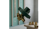 Shower Valve Shower Plumbing Base 1/2-Inch Copper Connection Connection Washroom Plumbing Wall-Mounted Install for Plumbers