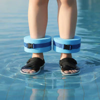 2 Pieces High Buoyancy Leg Buoyancy Aid Band Beginner Friendly Arm Buoyancy Aid Loop Easy to Wear Swim Arm Bands Adjustable Buckle for Children, Adults