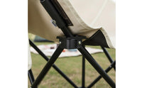 Lightweight Folding Moon Chair Easy to Set up Outdoor Seating for Camping, Bbq