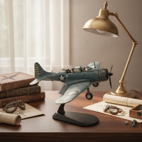 1/72 Scale SBD Dauntless with Display Stand Diecast Douglas SBD Dauntless Collectible Dive Attack Aircraft Model with Display Stand Detailed for Collectors