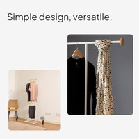Metal Garment Rack, Freestanding Coat Organizer