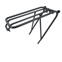 Rear Rack with Rolling Wheel Mount Low-Profile Bike Luggage Carrier Universal Bike Luggage Carrier for Commuters