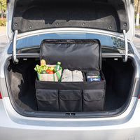 Car Trunk Organizer with Lid Foldable Car Trunk Organizer Foldable Storage Box with Lid for Drivers, Commuters