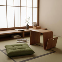 Minimalist Design N-Shaped Coffee Table Lightweight Living Room Furniture Space Saving for Bedroom, Office
