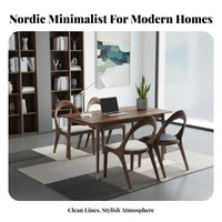 Nordic aesthetic Curved spine Wooden Chair sturdy Wood Construction Upholstered Wooden Dining Chair Ergonomic spinerest Kitchen Seat long-lasting Build for Homeowners, Professionals, Adults, Conference Room, Home Office, Restaurant