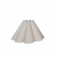 Handmade Pleated Textile Lampshade Versatile Cone Shaped Light Shade Vintage Design Lampshade for Living Room